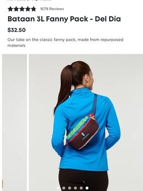 cotopaxi Bataan 3L Fanny Pack- Del Día